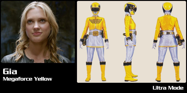 Gia Moran, Megaforce Yellow Ranger