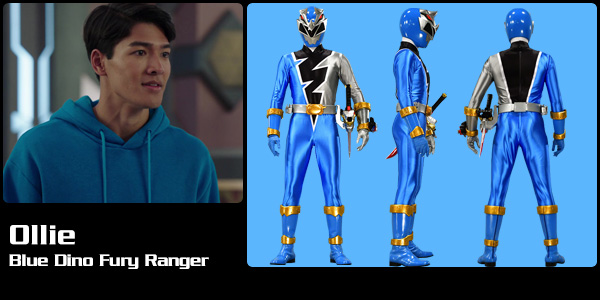Ollie Akana, Dino Fury Blue Ranger